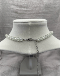 Image 3 of Prehnite Crystal Gemstone Necklace