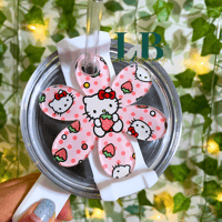 Hello Kitty Strawberry Stanley Tumbler Plate