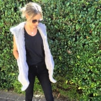 Image 2 of Long Hooded Vest