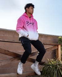 Image 2 of Pink Dip Dye Hoodie