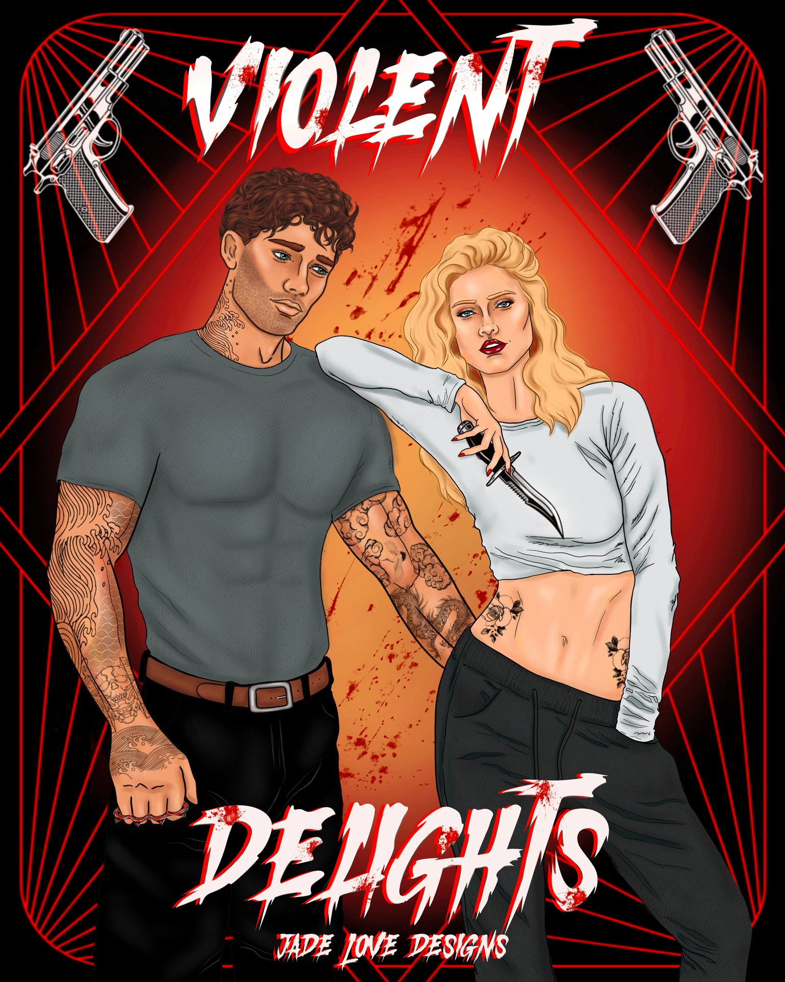 Image of "Violent Delights" Premium Pre-Made Cover Design 