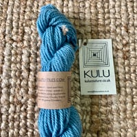 Image 2 of Organically Dyed British Wool. Duck Egg Blue