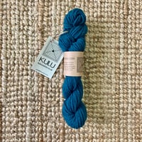 Image 2 of Organically Dyed British Wool. Teal Blue