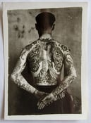 Image of original antique vintage george perry kobel tattoo tattooed man photo 5x7