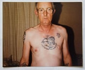 Image of original vintage 1980 cap capt august coleman tattooed man hc cooper photo 3.5x4