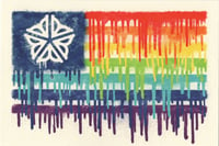 Image 1 of ROC Pride Flag Postcard