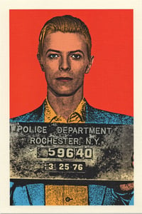 Image 2 of Bowie Mugshot Postcard