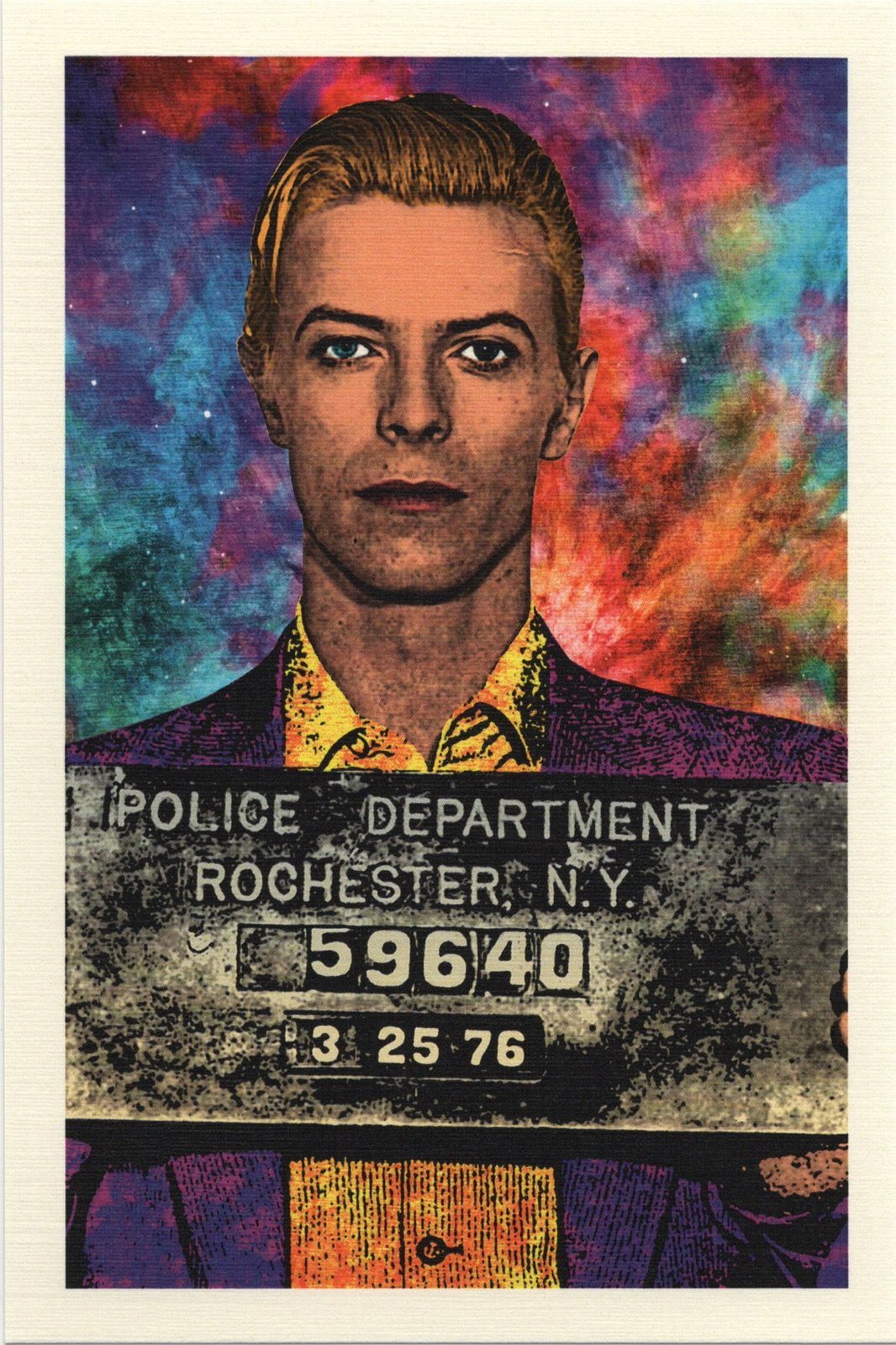 Bowie Mugshot Postcard | Dellarious