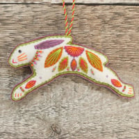 Image 1 of Festival Hare Decoration