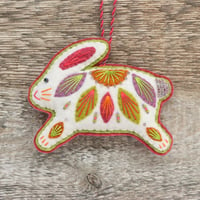 Image 1 of Festival Leaping Bunny Decoration