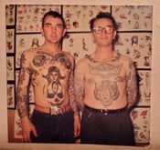 Image of original antique sailor ned resinol tattoo tattooed man tattoo photo 3.5×3.5