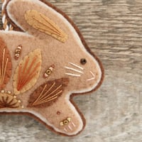 Image 2 of Brown Leaping Bunny Decoration