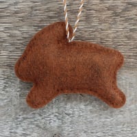 Image 5 of Brown Leaping Bunny Decoration