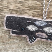 Image 2 of Dark Grey Whale Decoration