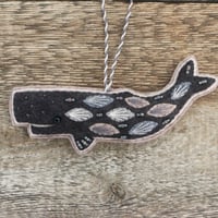 Image 1 of Dark Grey Whale Decoration