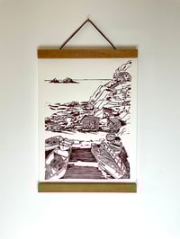 Image 2 of Winter in the Cove Lino
