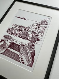 Image 3 of Winter in the Cove Lino