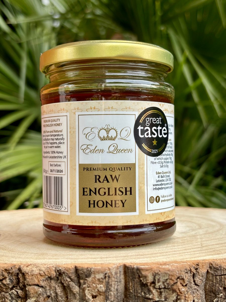 Image of Raw English honey, produced in Leicestershire (340 grams)