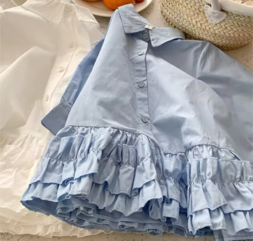 Image of Rosie Ruffle Hem Dress