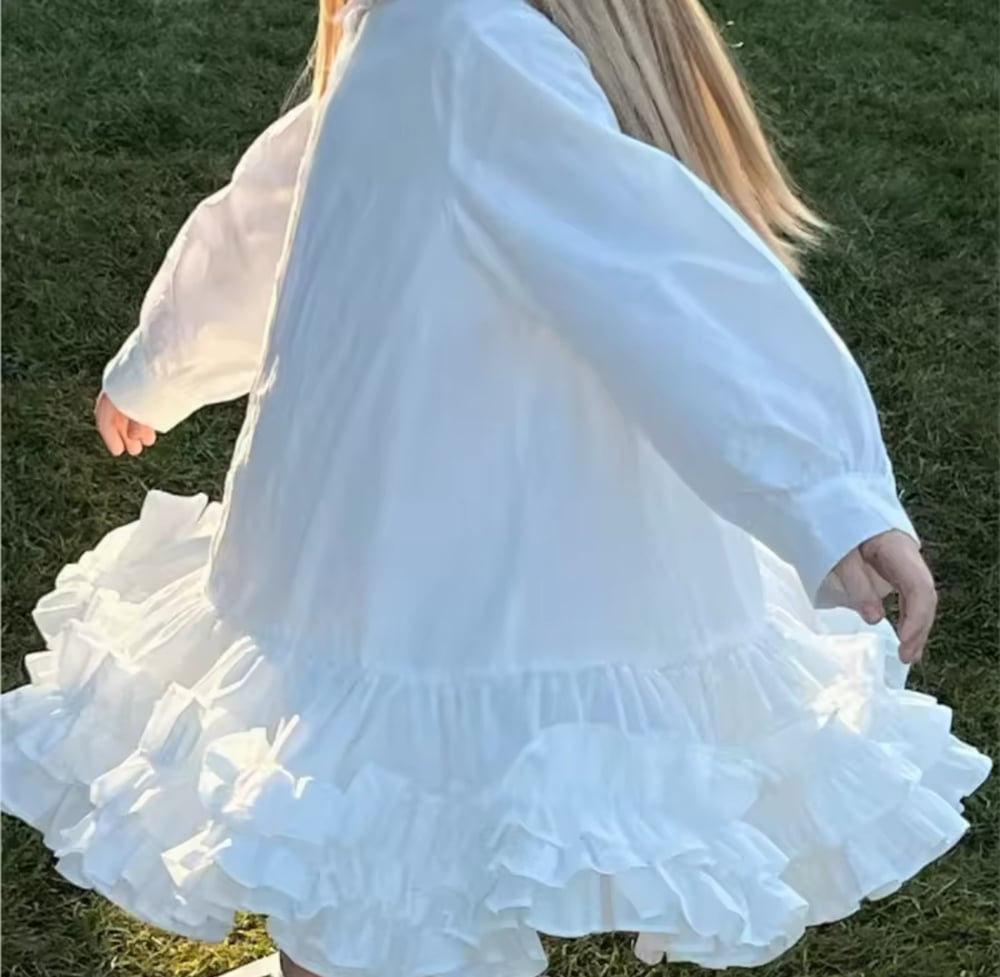 Image of Rosie Ruffle Hem Dress