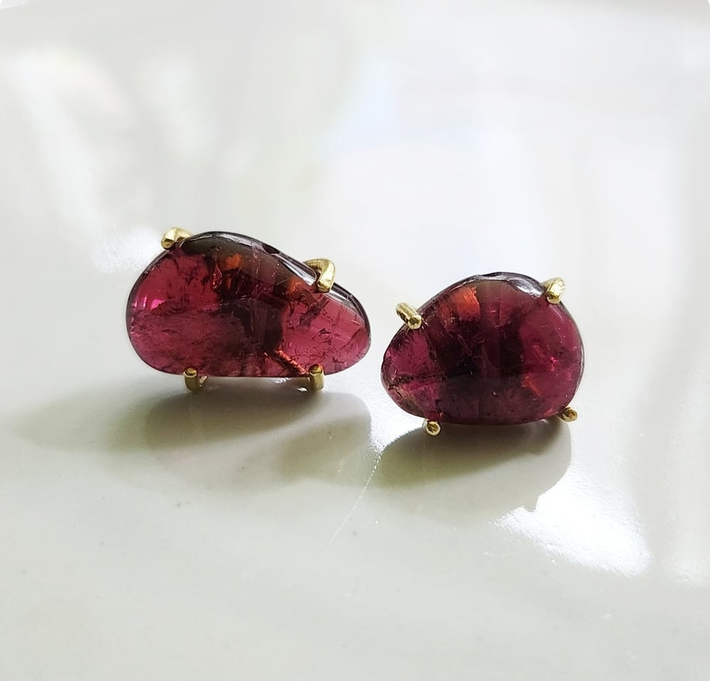 Image of Gemmy Pink Earrings 