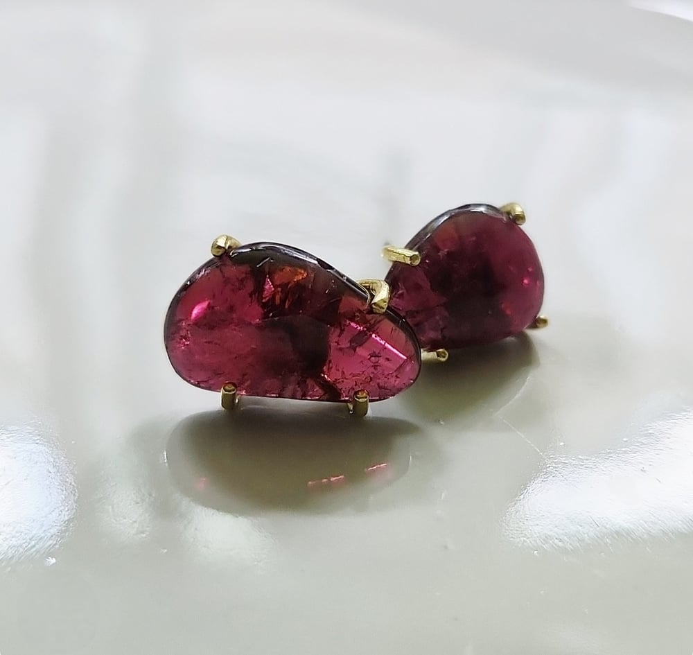 Image of Gemmy Pink Earrings 