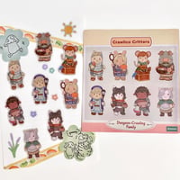 Image 2 of ⟡ Dungeon Meshi Calico Critter Sticker Sheet ⟡