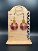 Image 1 of House Inspired Plaid Earrings- Style 2