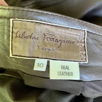 Image 10 of Salvatore Ferragamo Leather Skirt Small