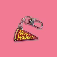 Image 3 of New Haven Pizza Enamel Clip Chain