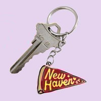 New Haven Pizza Keychain Enamel