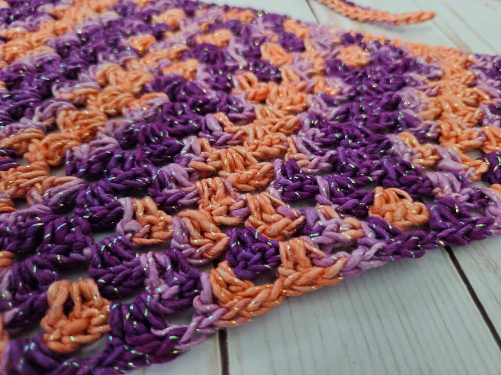 Image of Floral Fusion Crocheted Bandana