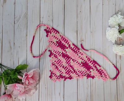 Image of Rose Crocheted Bandana