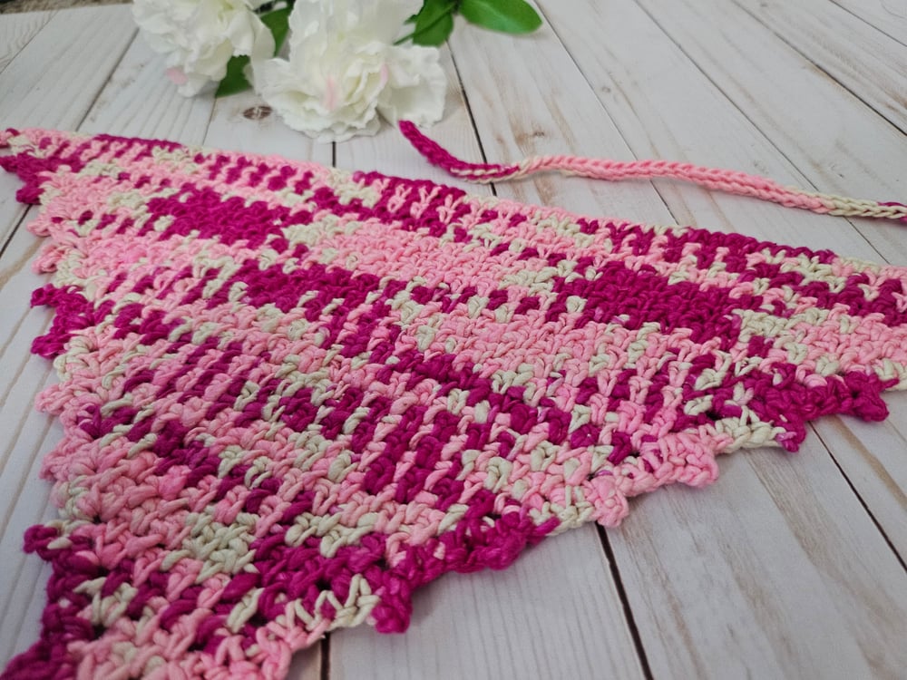 Image of Rose Crocheted Bandana