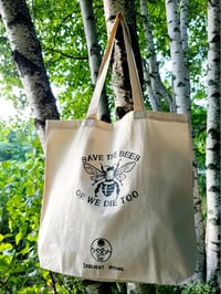 Image 1 of Save The Bees - Canvas Tote Bag