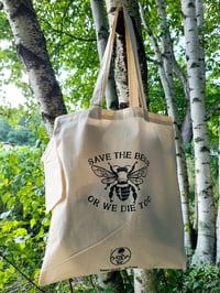 Image 4 of Save The Bees - Canvas Tote Bag