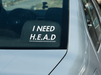 Image 3 of H.E.A.D Car Decal(1-2 Pack)