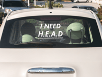 Image 4 of H.E.A.D Car Decal(1-2 Pack)