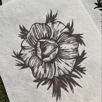 Image 4 of Anemone Linocut Print
