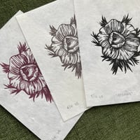 Image 1 of Anemone Linocut Print