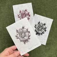 Image 2 of Anemone Linocut Print