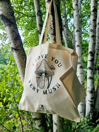 Image 1 of Love Very Mush - Canvas Tote Bag