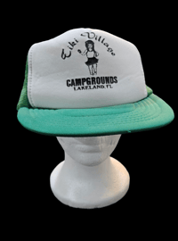 Image 1 of Vintage Tiki Village Foam Trucker Hat FREE SHIPPING 