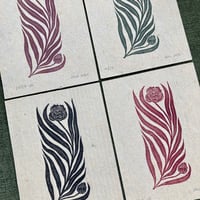 Image 4 of Floral Mini Linocut Print