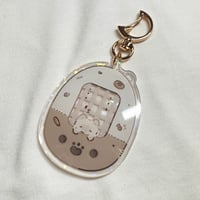 Image 2 of Cafe Cat Acrylic Keychain