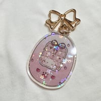 Image 1 of Coquette Cat Acrylic Keychain