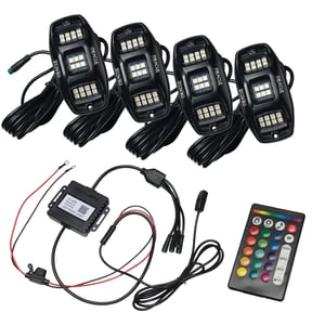 Image of COLORSHIFT RGB+W ROCK LIGHT KIT 4&8 pod kits available 