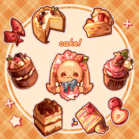 Image 3 of Cake! Sticker Sheet