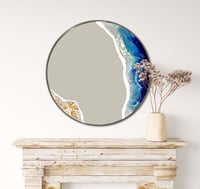 Resin Ocean Wave Large Round Mirror Workshop 