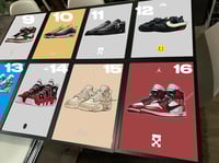 Image 1 of A3 framed sneaker art 